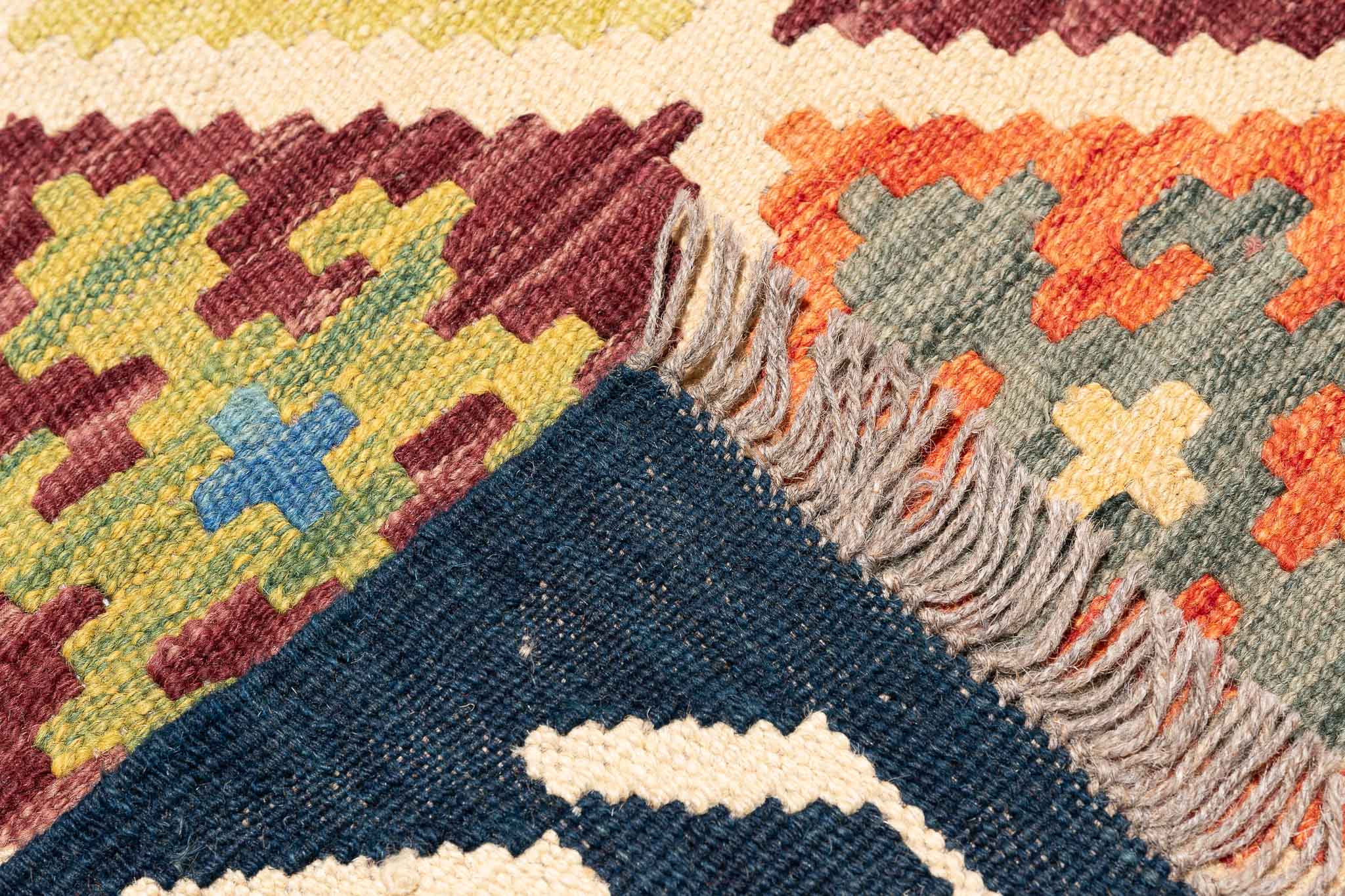 Afghanischer Kelim – 301 × 205 cm – handgewebt aus Schurwolle