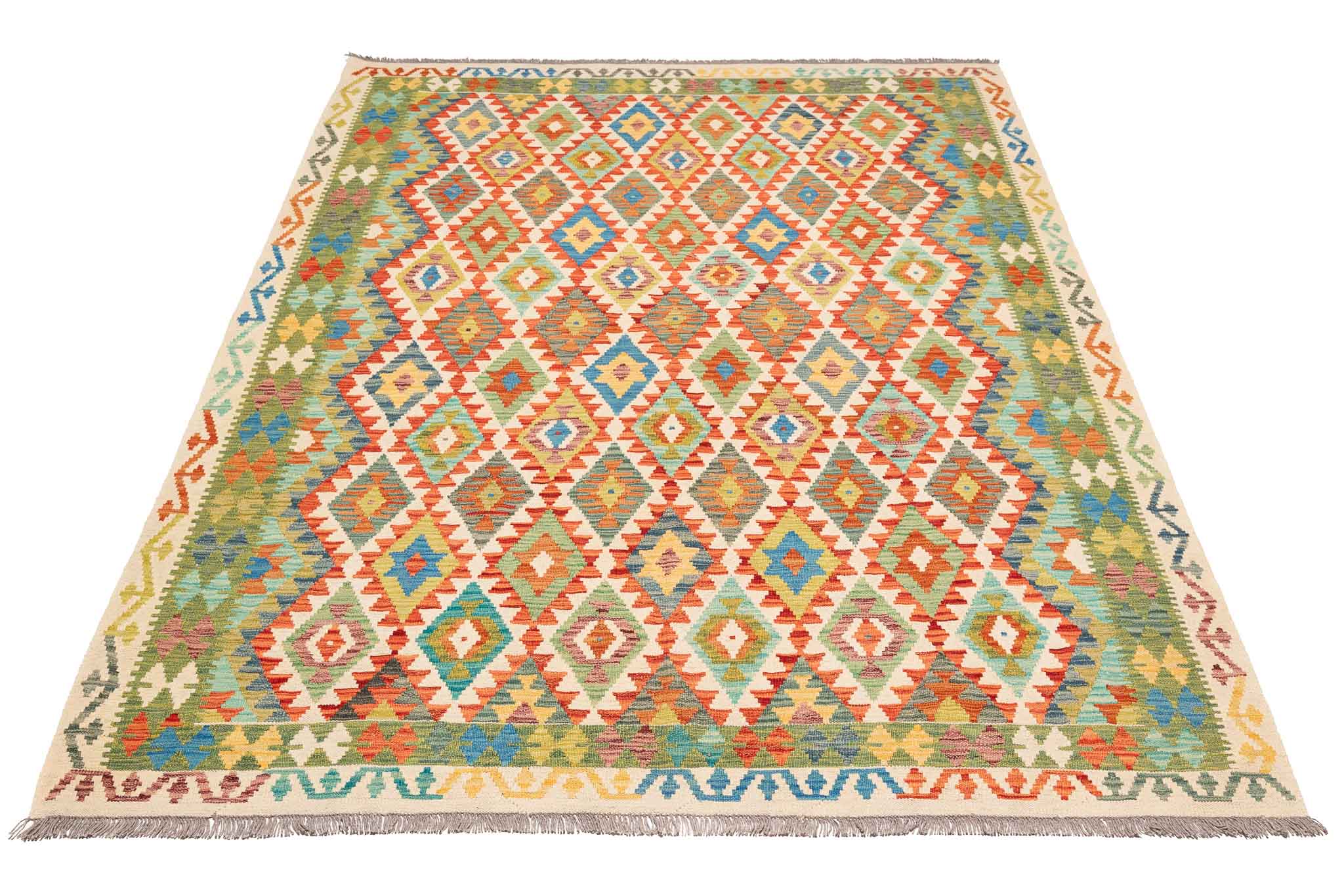 Afghanischer Kelim – 292 × 209 cm – handgewebt aus Schurwolle