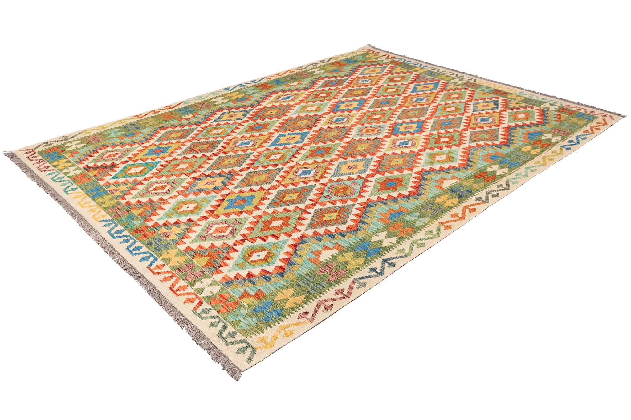 Afghanischer Kelim – 292 × 209 cm – handgewebt aus Schurwolle