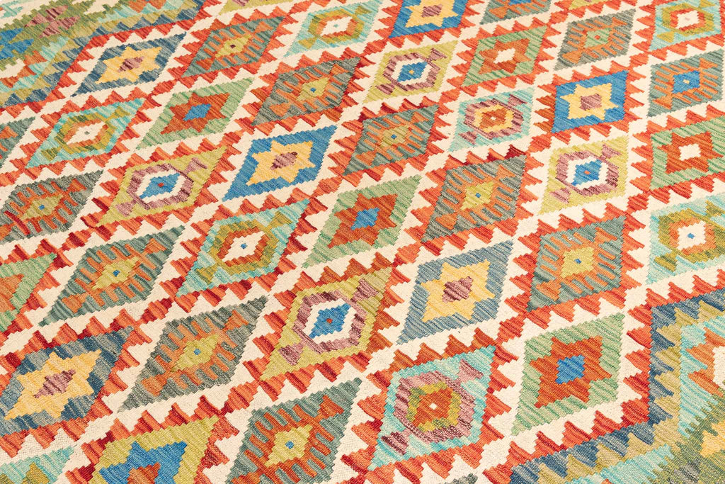 Afghanischer Kelim – 292 × 209 cm – handgewebt aus Schurwolle