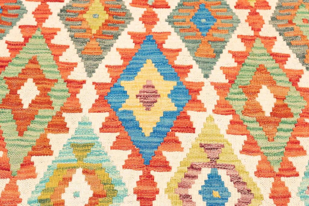 Afghanischer Kelim – 292 × 209 cm – handgewebt aus Schurwolle