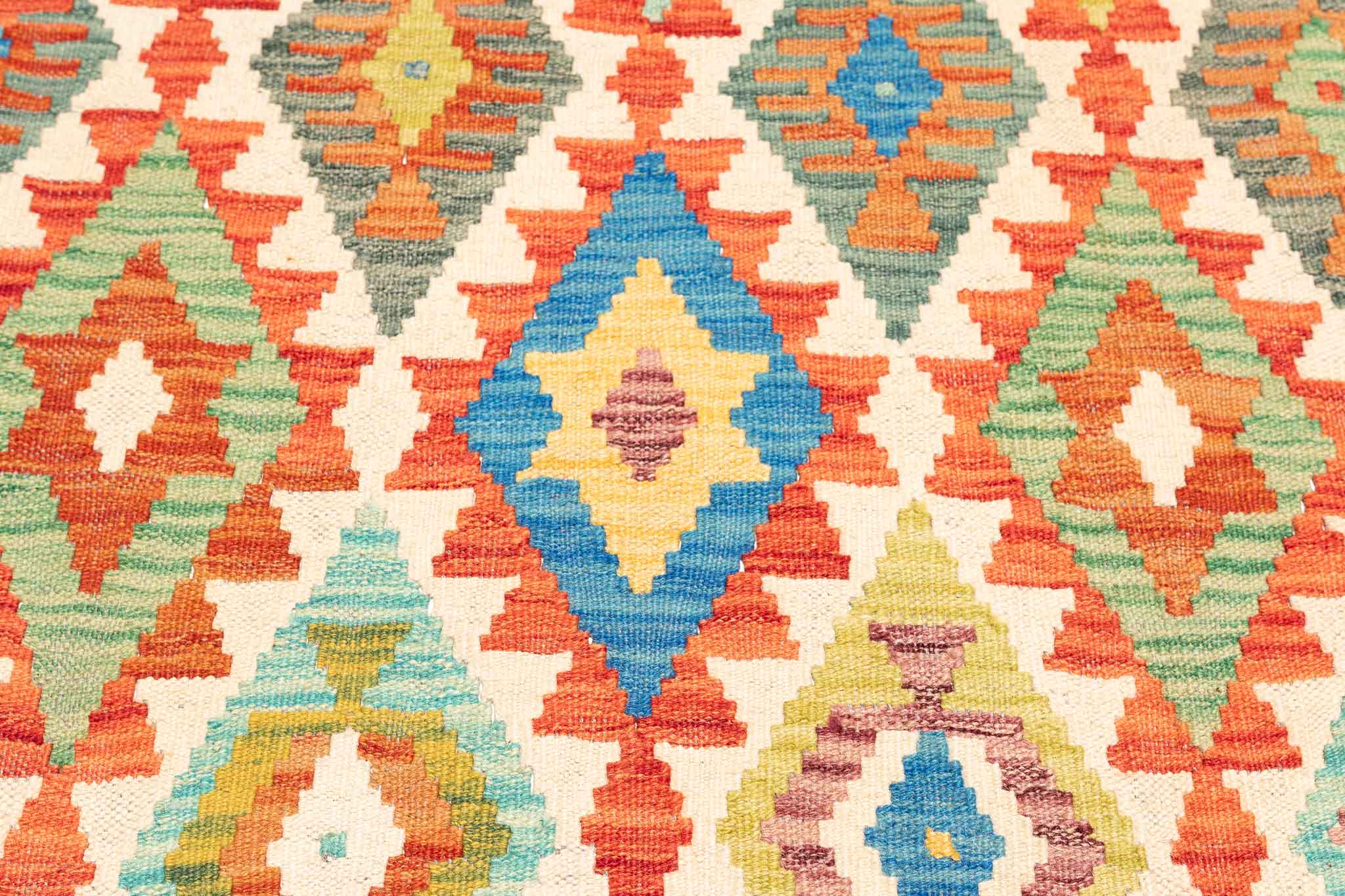 Afghanischer Kelim – 292 × 209 cm – handgewebt aus Schurwolle