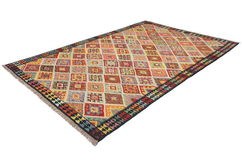 Afghanischer Kelim – 293 × 194 cm – handgewebt aus Schurwolle