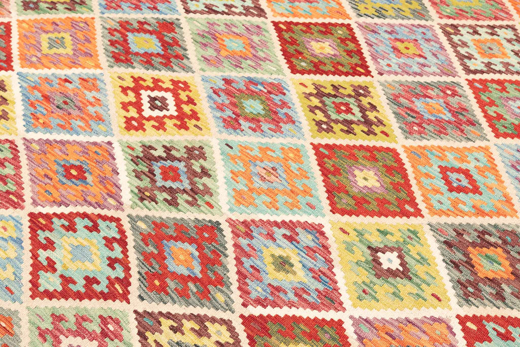 Afghanischer Kelim – 293 × 194 cm – handgewebt aus Schurwolle