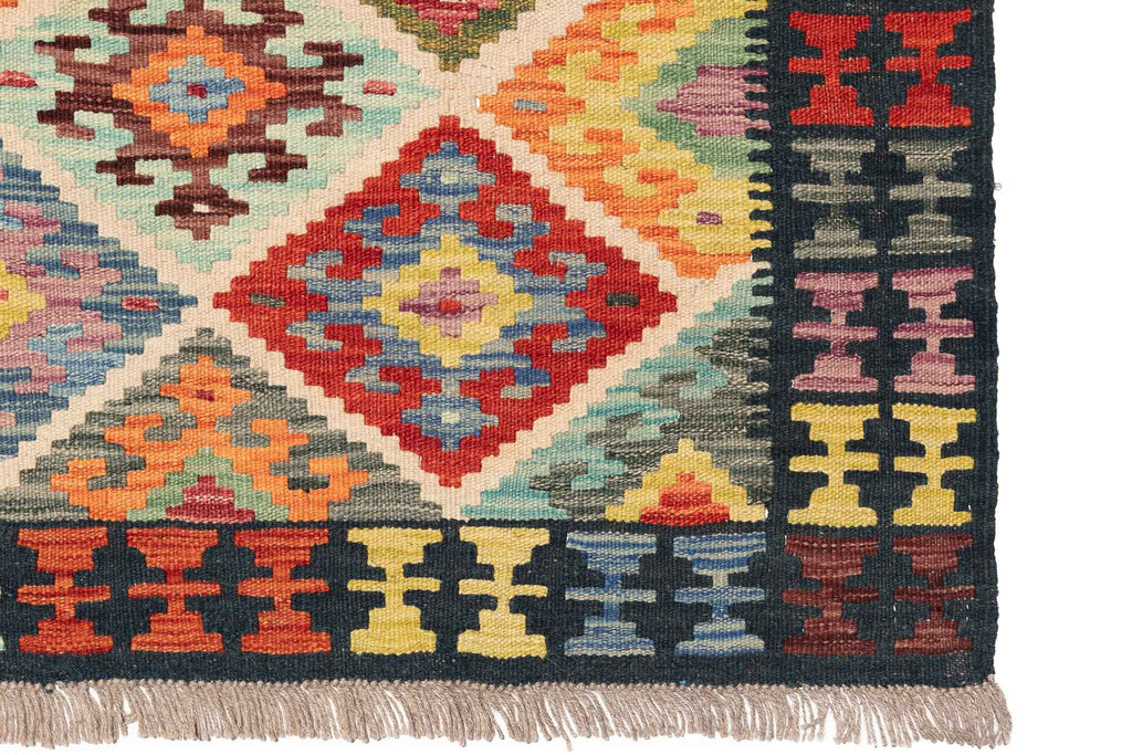 Afghanischer Kelim – 293 × 194 cm – handgewebt aus Schurwolle