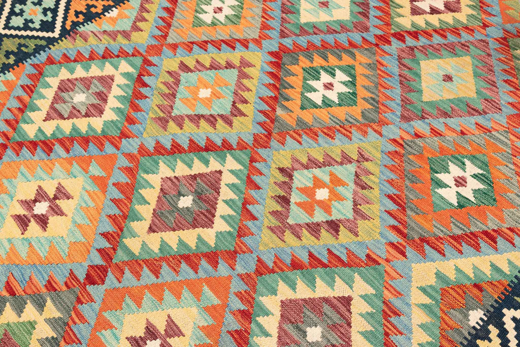 Afghanischer Kelim – 300 × 207 cm – handgewebt aus Schurwolle