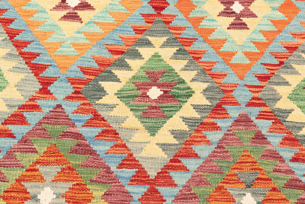 Afghanischer Kelim – 300 × 207 cm – handgewebt aus Schurwolle