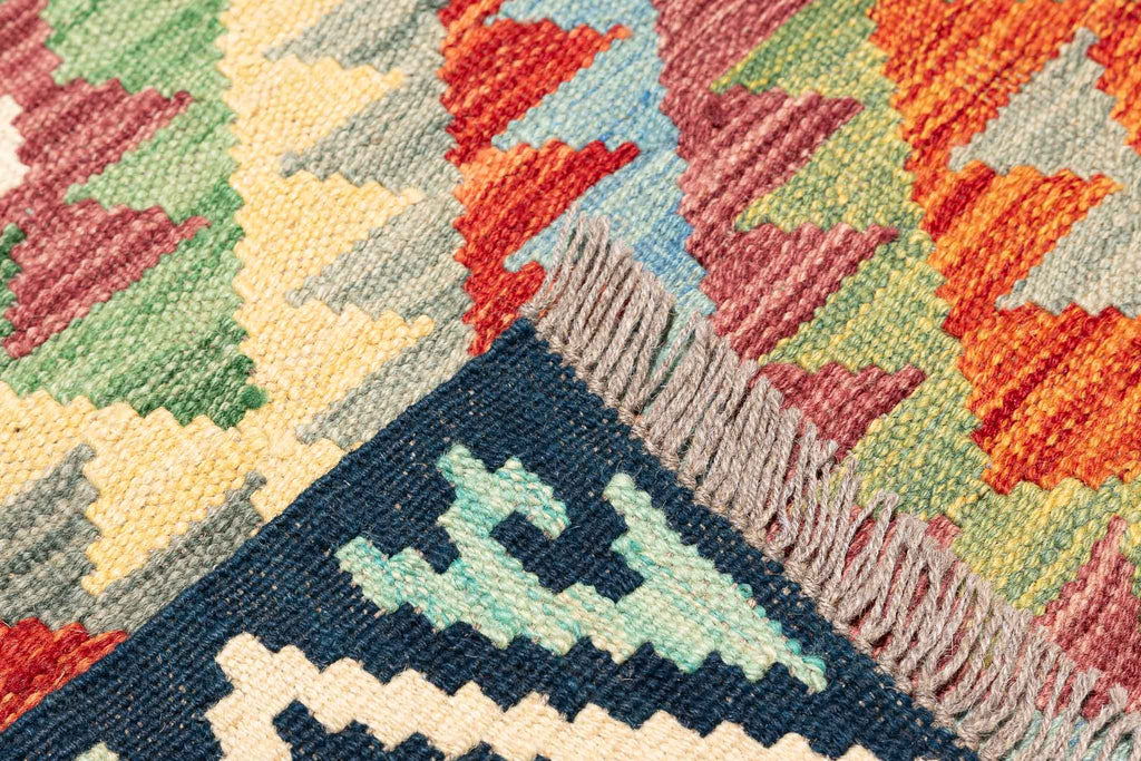 Afghanischer Kelim – 300 × 207 cm – handgewebt aus Schurwolle