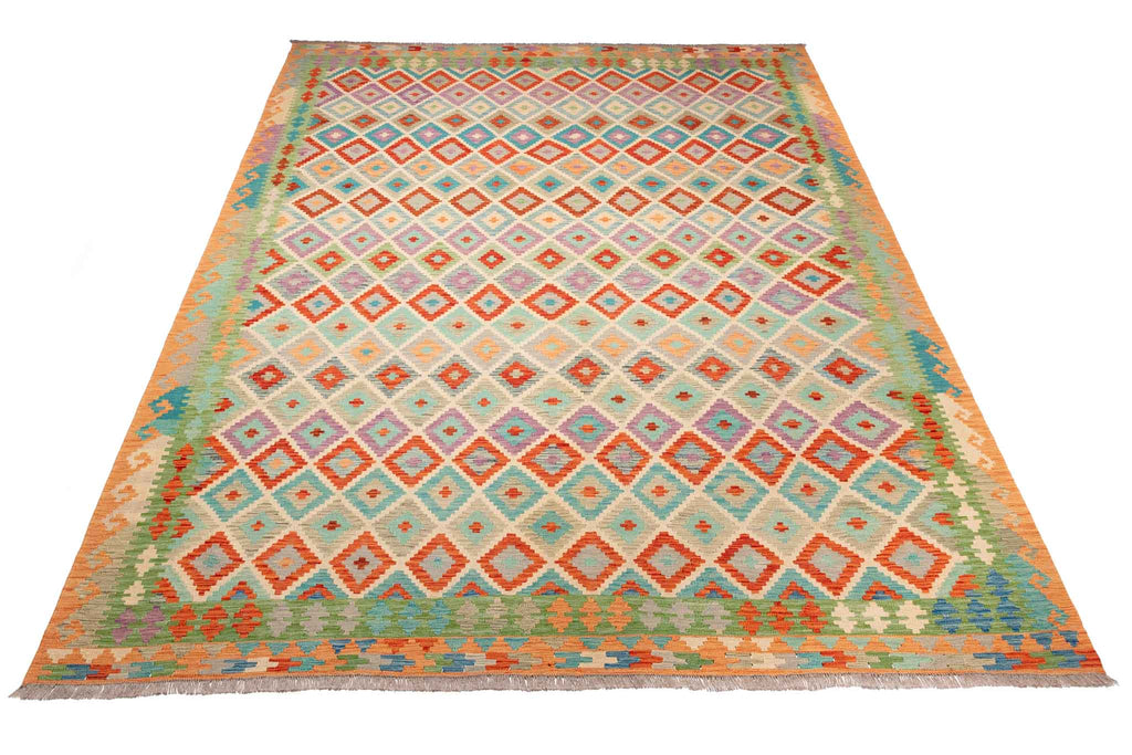 Afghanischer Kelim – 352 × 262 cm – handgewebt aus Schurwolle