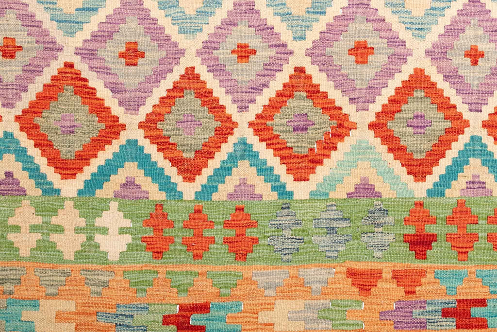 Afghanischer Kelim – 352 × 262 cm – handgewebt aus Schurwolle