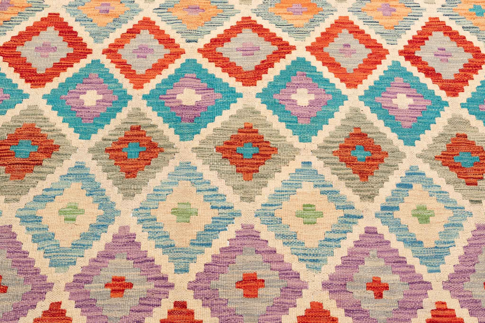 Afghanischer Kelim – 352 × 262 cm – handgewebt aus Schurwolle