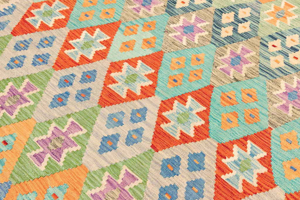 Afghanischer Kelim – 362 × 264 cm – handgewebt aus Schurwolle