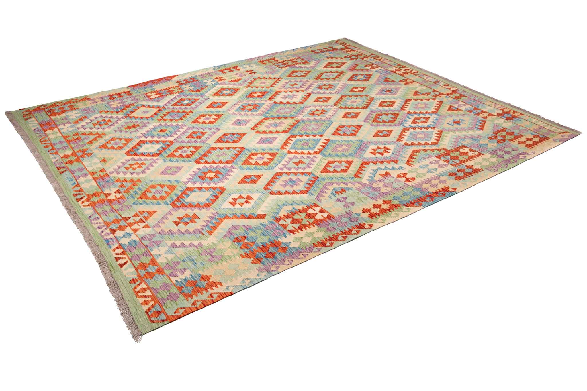 Afghanischer Kelim – 299 × 247 cm – handgewebt aus Schurwolle