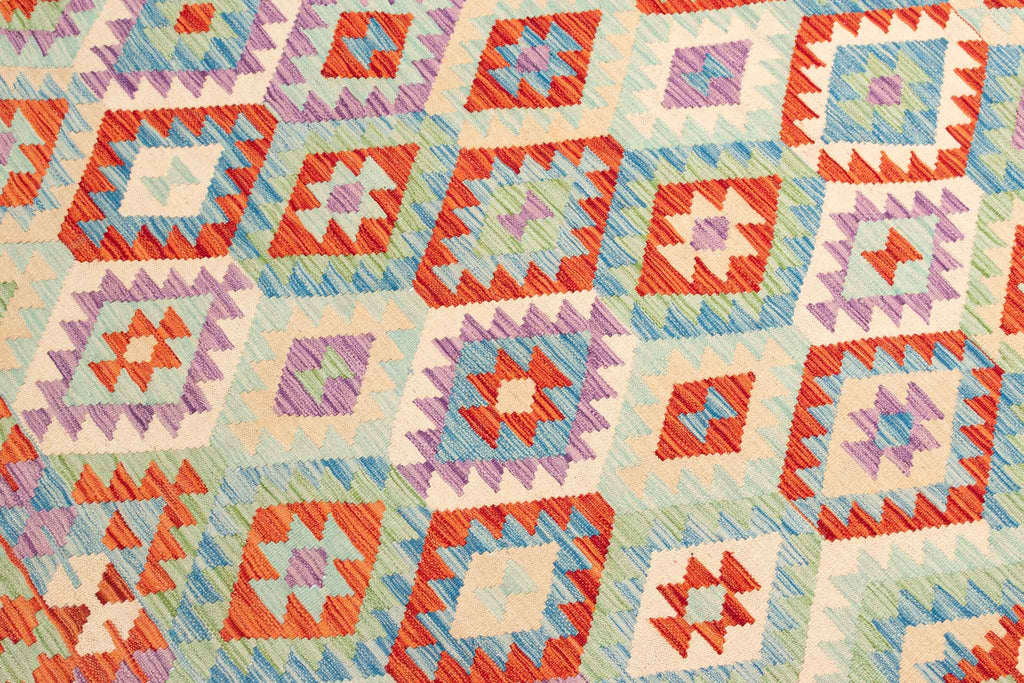 Afghanischer Kelim – 299 × 247 cm – handgewebt aus Schurwolle