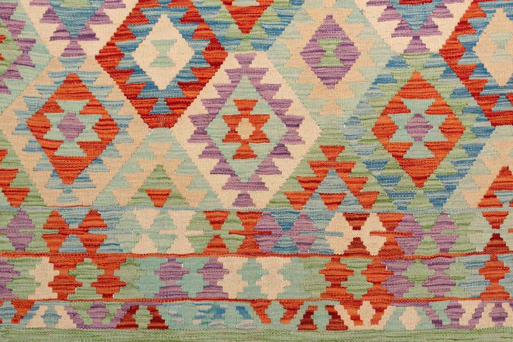 Afghanischer Kelim – 299 × 247 cm – handgewebt aus Schurwolle