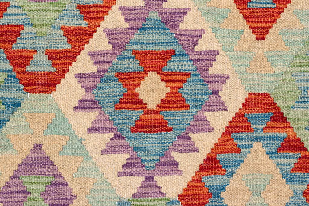 Afghanischer Kelim – 299 × 247 cm – handgewebt aus Schurwolle