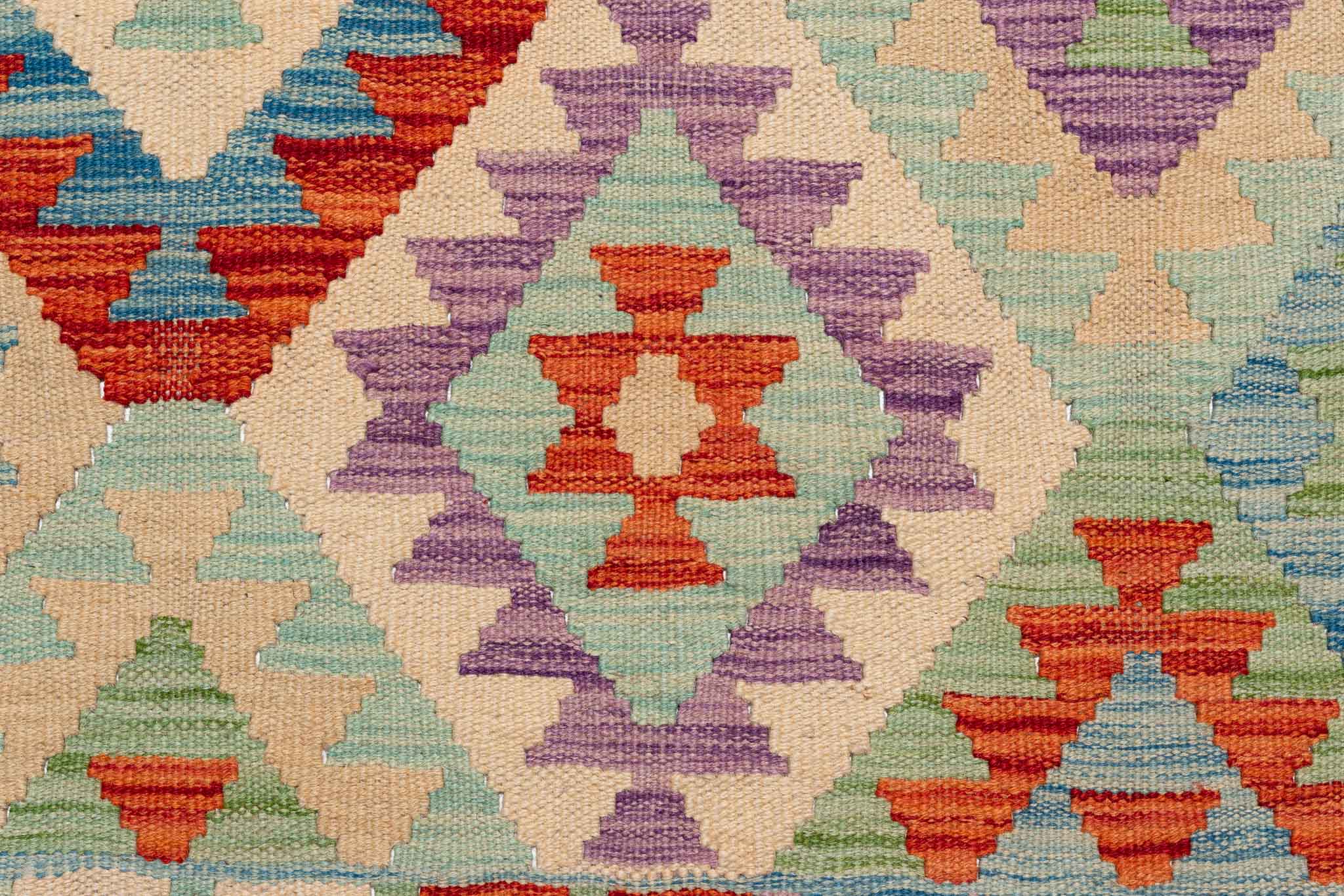 Afghanischer Kelim – 299 × 247 cm – handgewebt aus Schurwolle