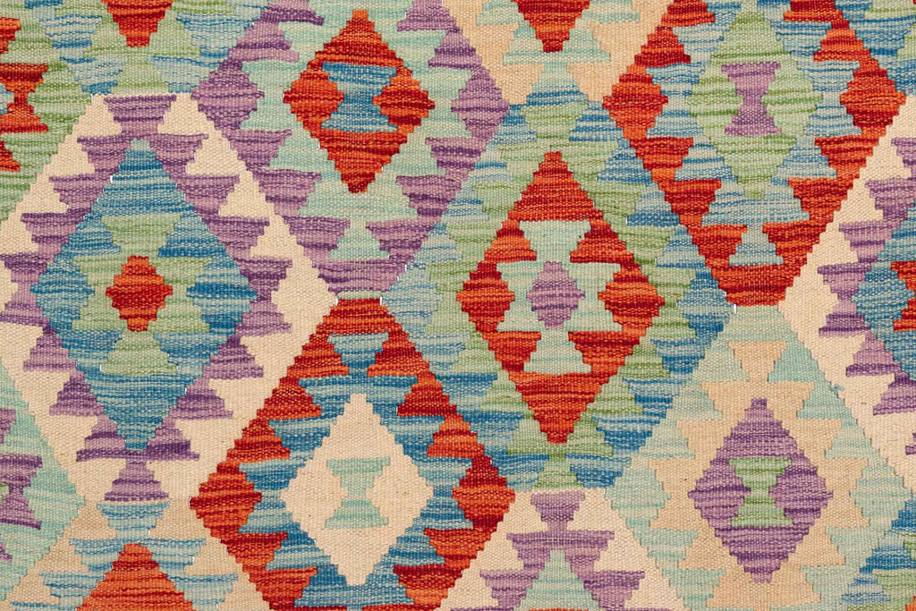 Afghanischer Kelim – 299 × 247 cm – handgewebt aus Schurwolle