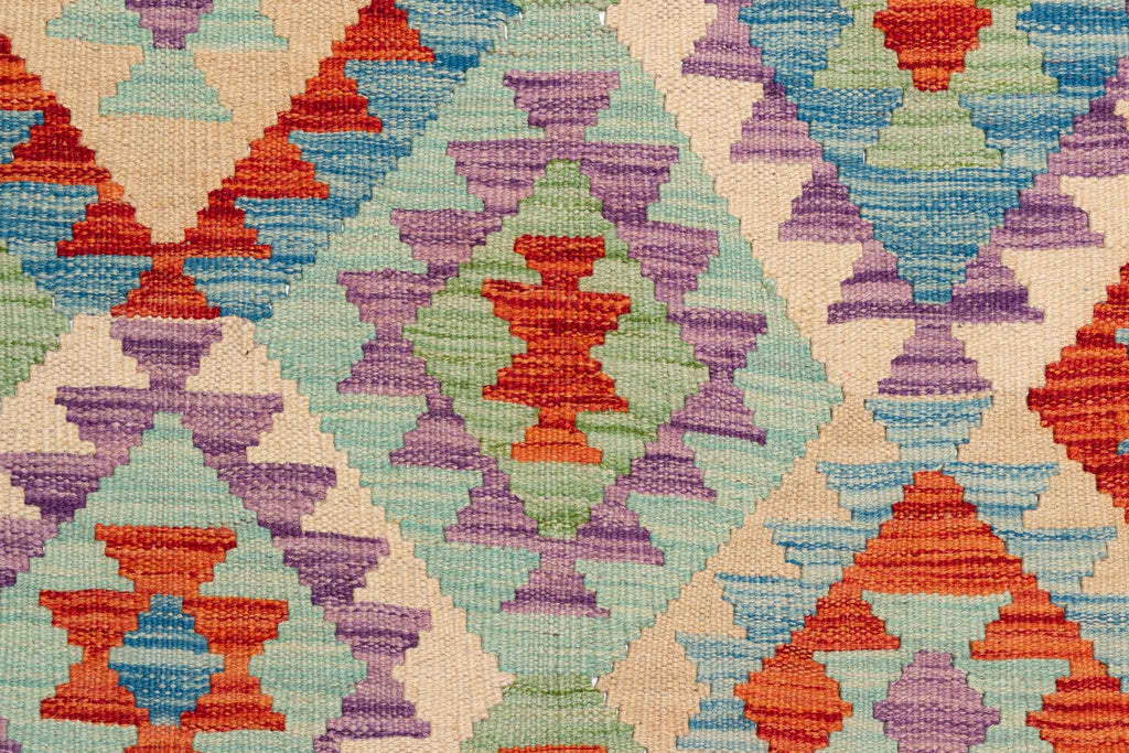 Afghanischer Kelim – 299 × 247 cm – handgewebt aus Schurwolle