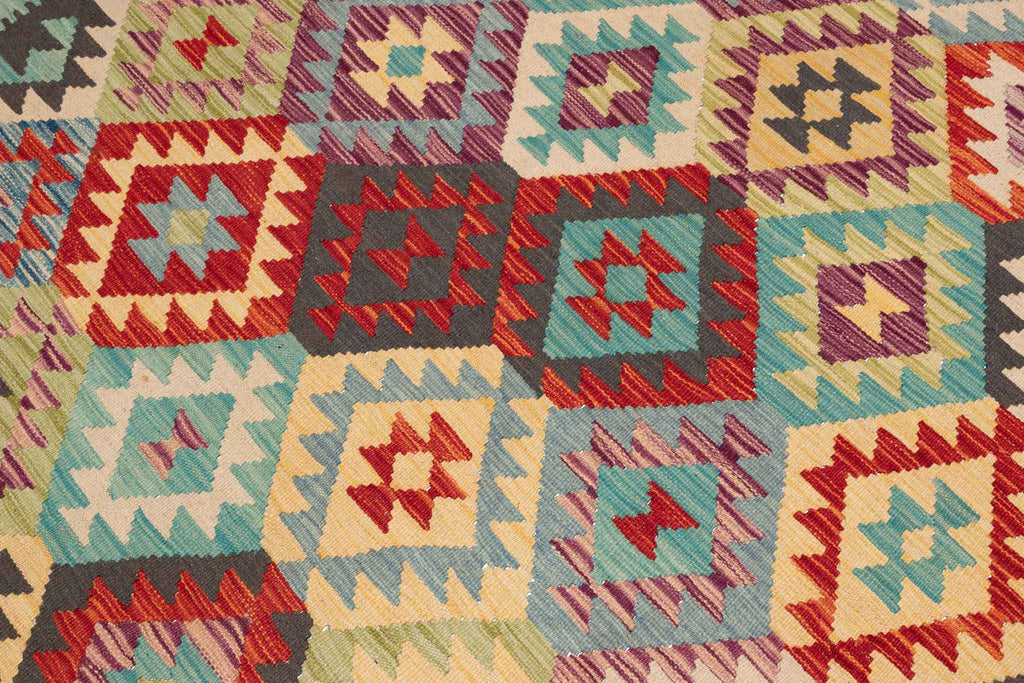 Afghanischer Kelim – 347 × 251 cm – handgewebt aus Schurwolle