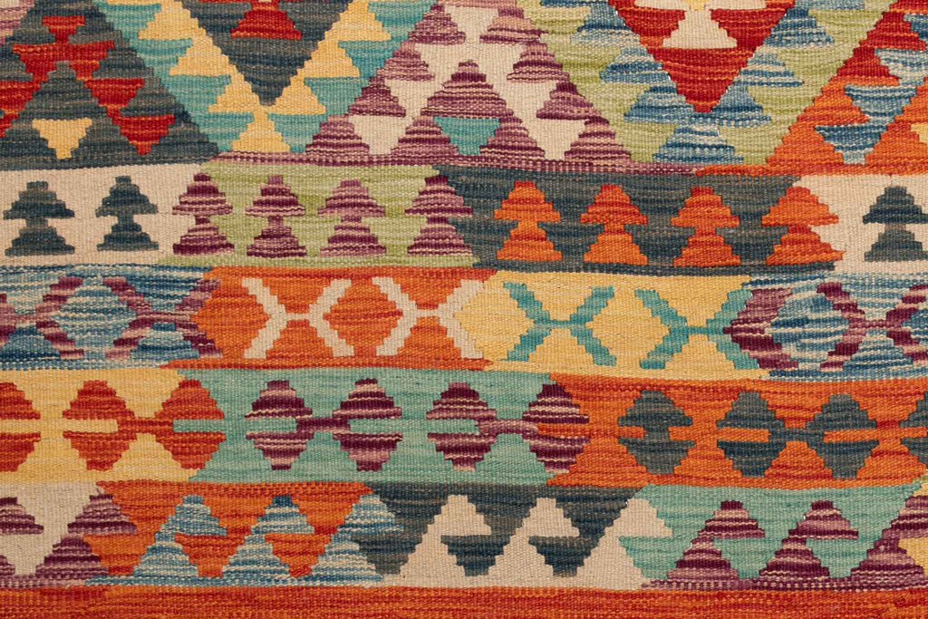 Afghanischer Kelim – 347 × 251 cm – handgewebt aus Schurwolle