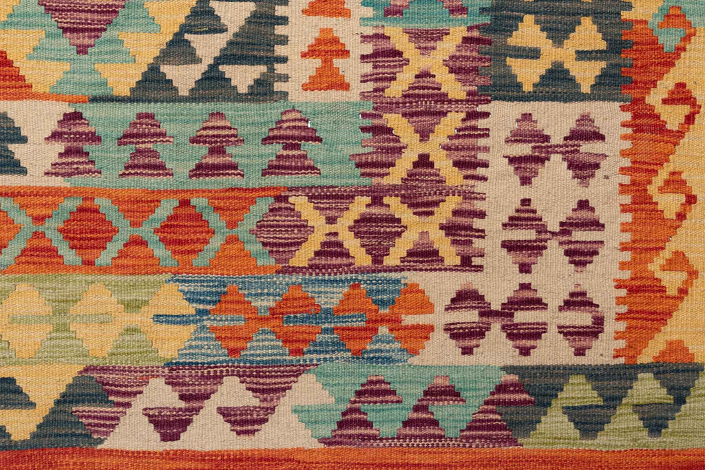 Afghanischer Kelim – 347 × 251 cm – handgewebt aus Schurwolle