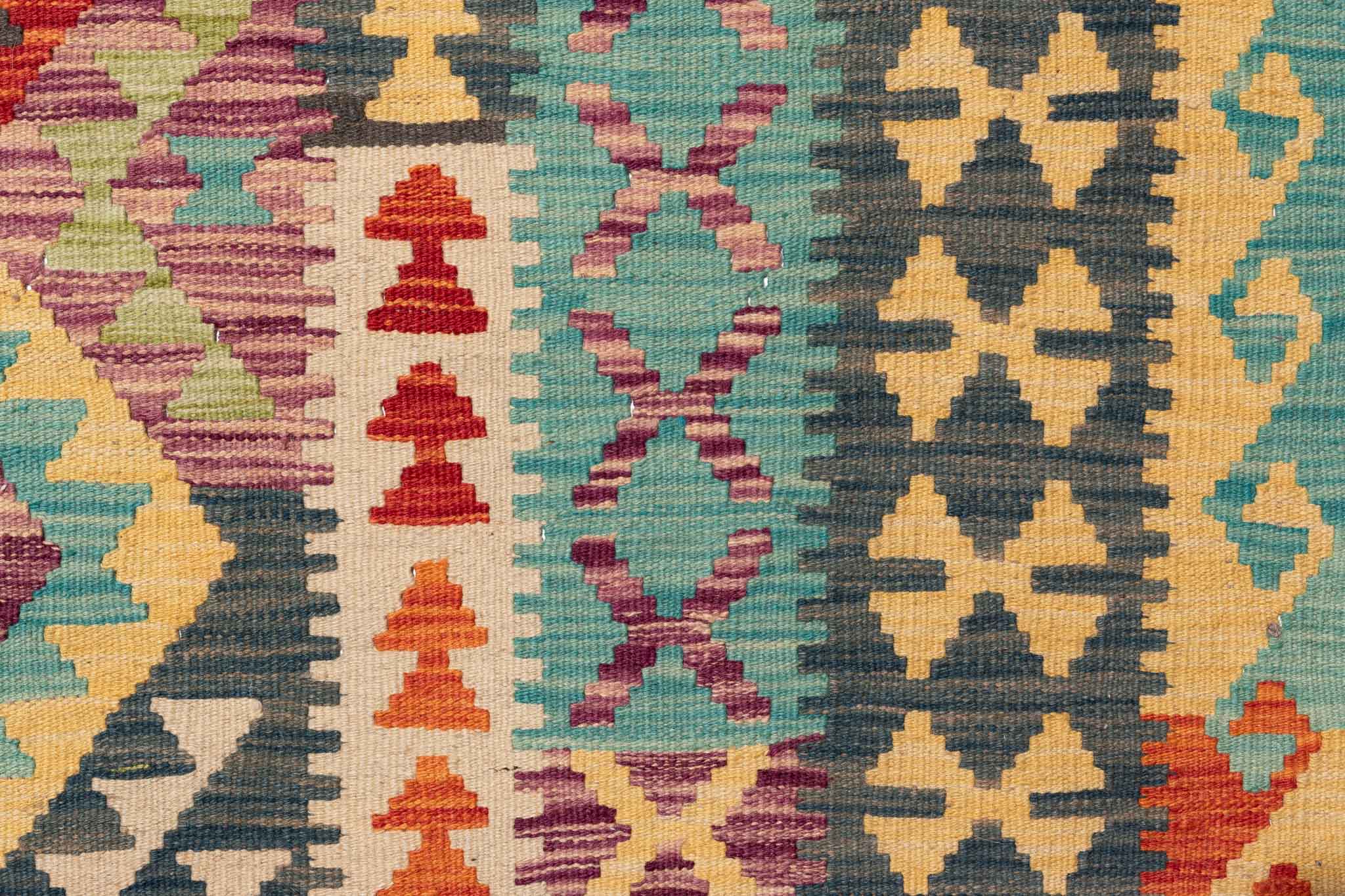Afghanischer Kelim – 347 × 251 cm – handgewebt aus Schurwolle