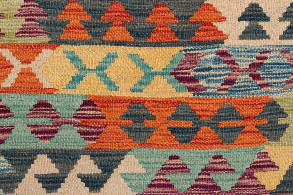 Afghanischer Kelim – 347 × 251 cm – handgewebt aus Schurwolle
