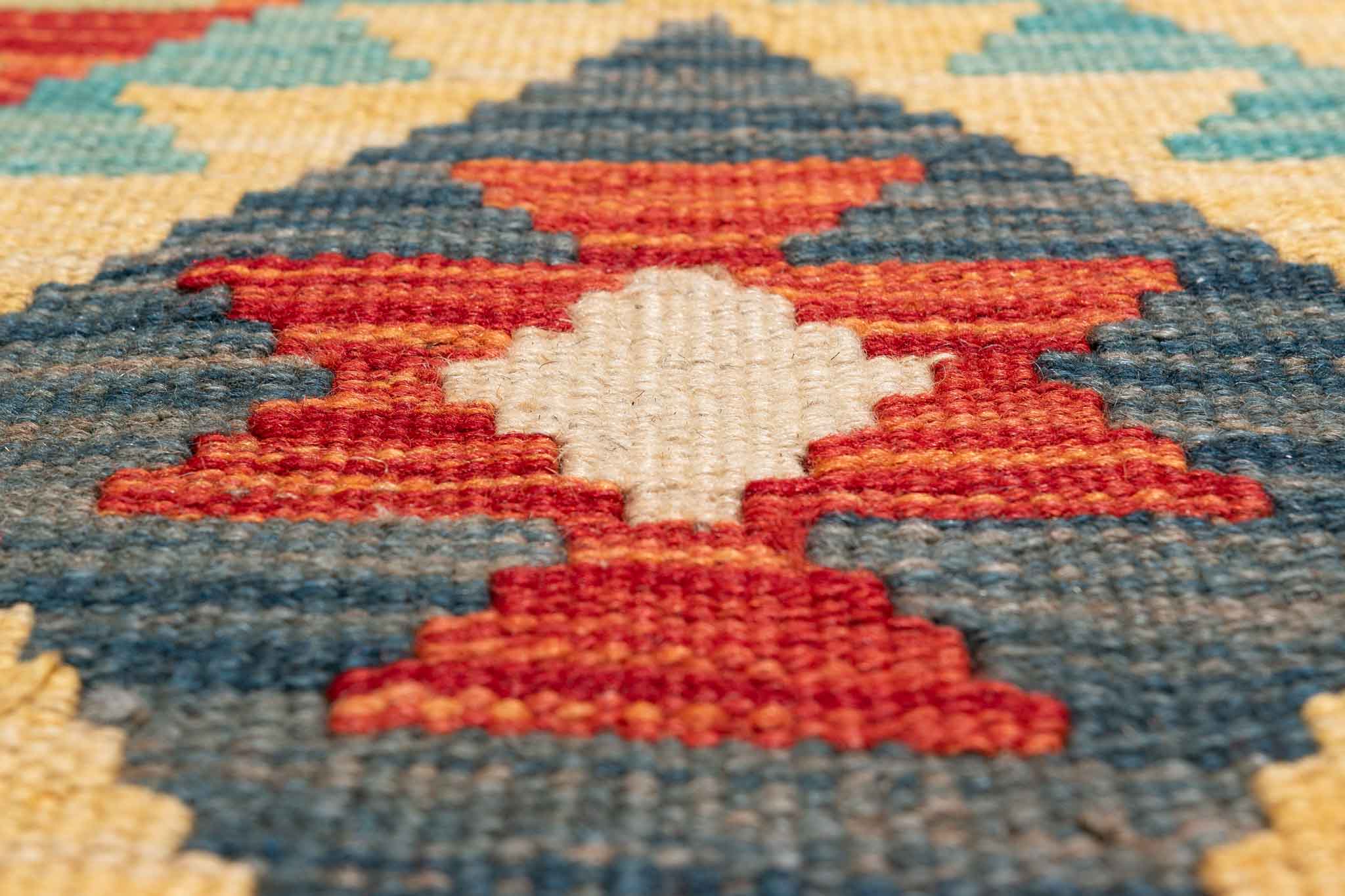 Afghanischer Kelim – 347 × 251 cm – handgewebt aus Schurwolle