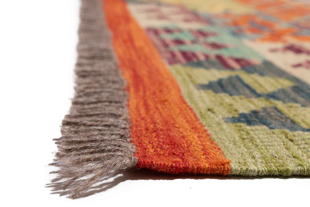 Afghanischer Kelim – 347 × 251 cm – handgewebt aus Schurwolle