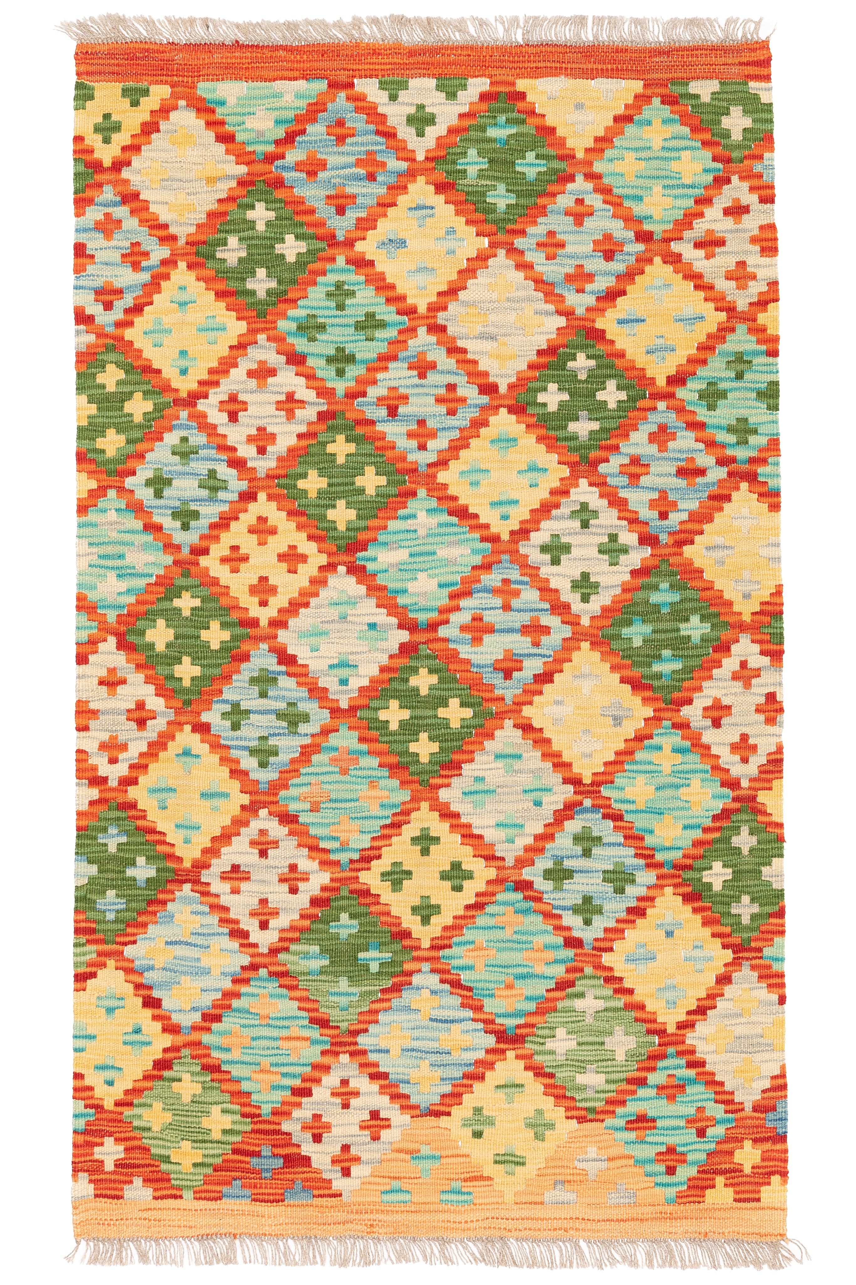 Afghanischer Kelim – 132 × 78 cm – handgewebt aus Schurwolle