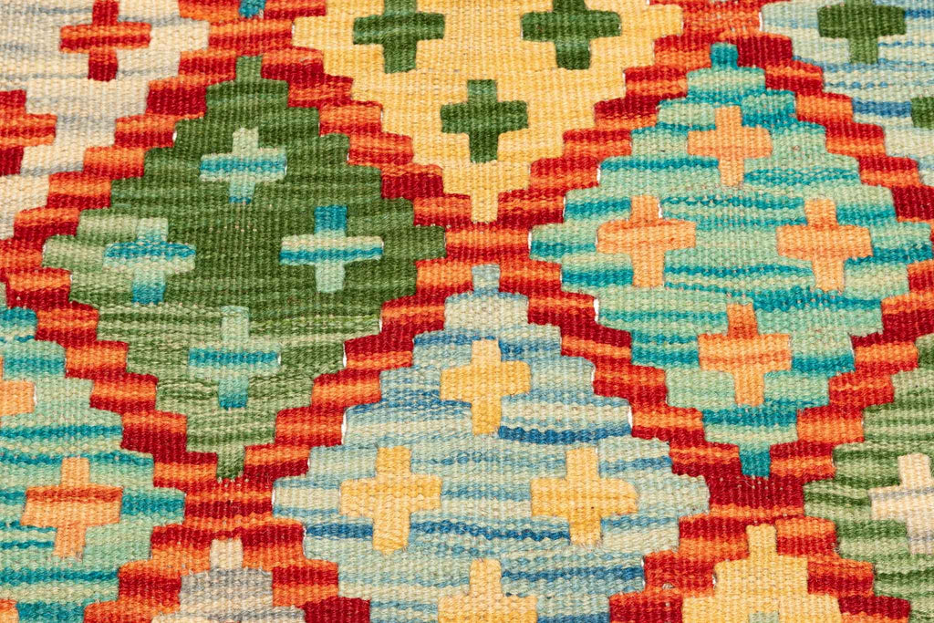 Afghanischer Kelim – 132 × 78 cm – handgewebt aus Schurwolle