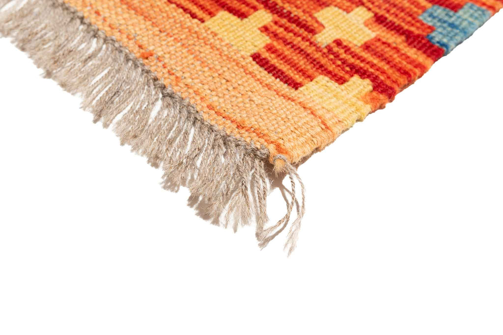 Afghanischer Kelim – 132 × 78 cm – handgewebt aus Schurwolle