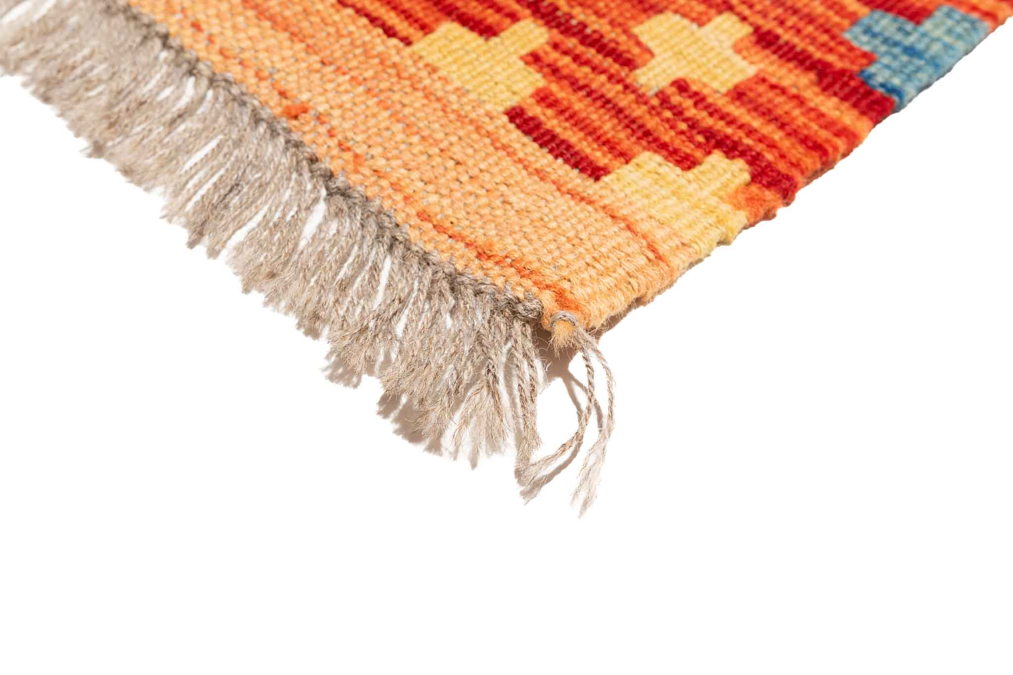 Afghanischer Kelim – 132 × 78 cm – handgewebt aus Schurwolle