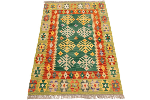 Afghanischer Kelim – 132 × 90 cm – handgewebt aus Schurwolle