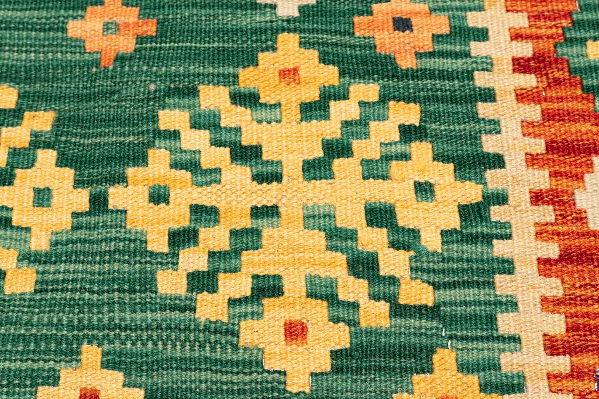 Afghanischer Kelim – 132 × 90 cm – handgewebt aus Schurwolle