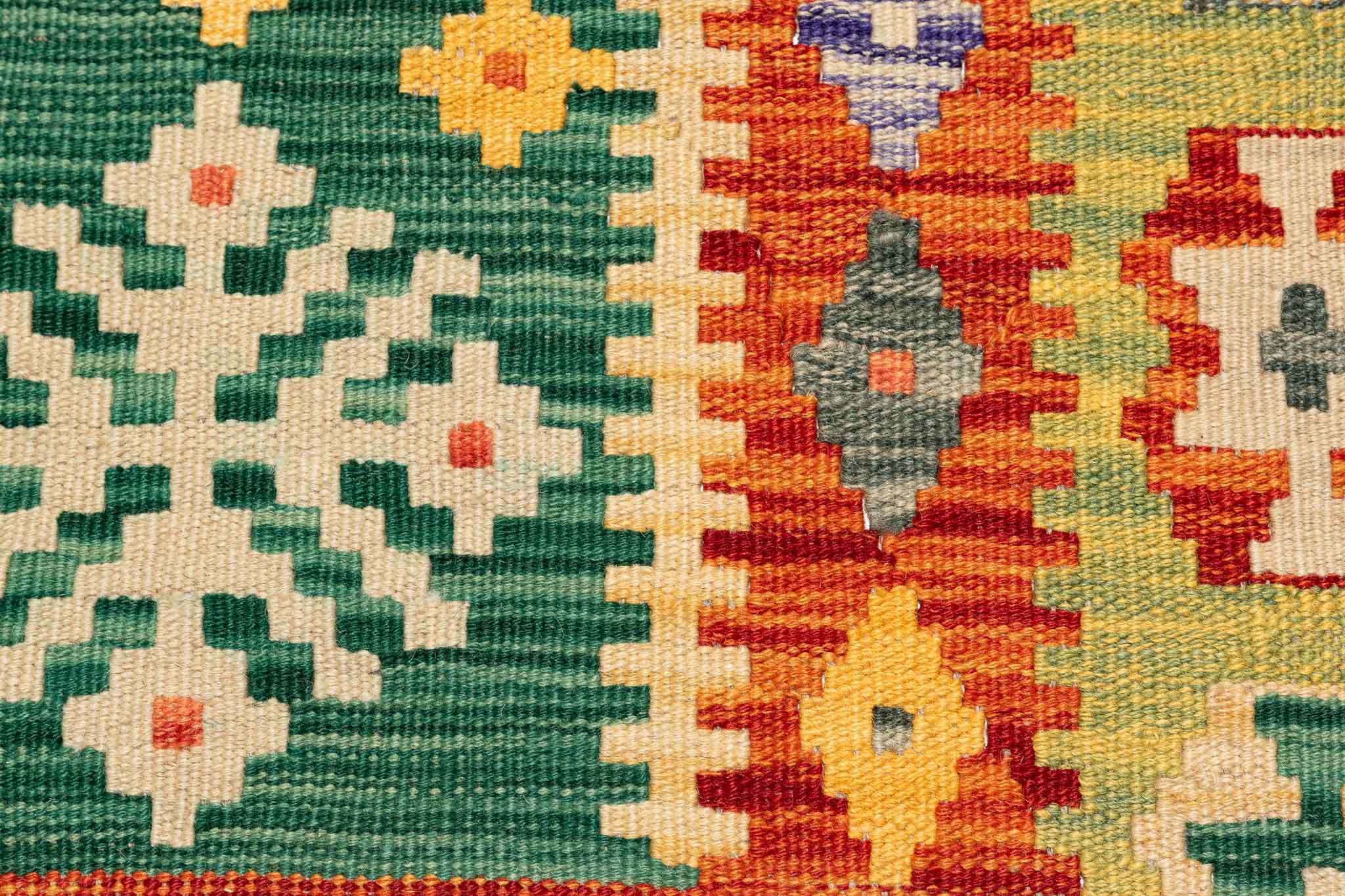 Afghanischer Kelim – 132 × 90 cm – handgewebt aus Schurwolle