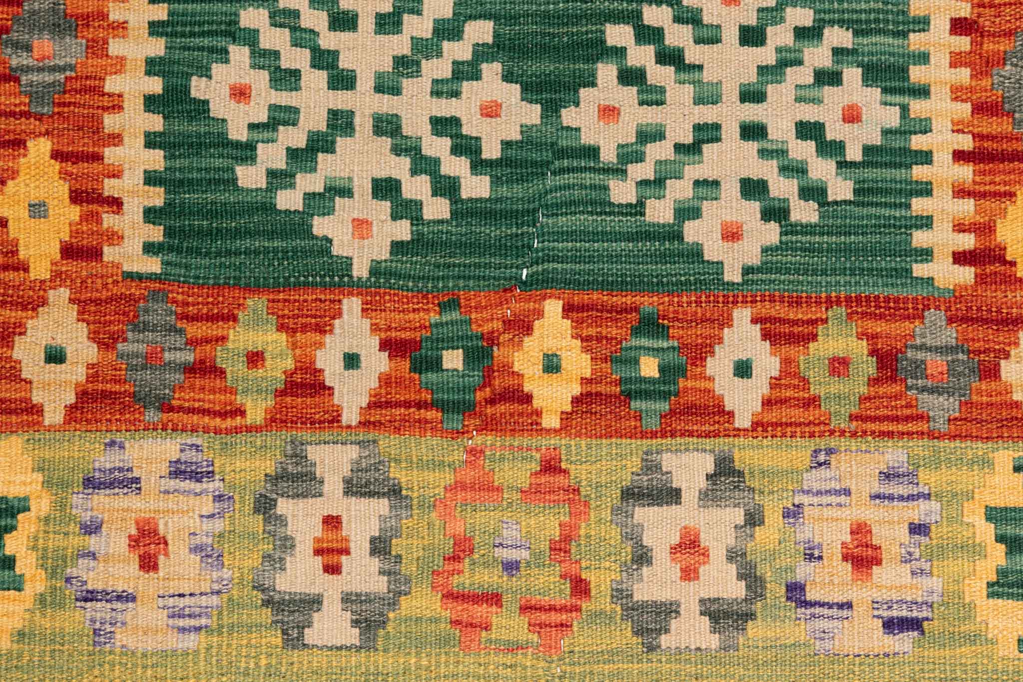 Afghanischer Kelim – 132 × 90 cm – handgewebt aus Schurwolle