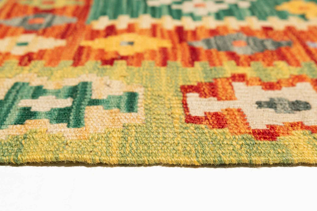 Afghanischer Kelim – 132 × 90 cm – handgewebt aus Schurwolle