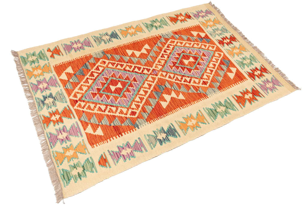 Afghanischer Kelim – 149 × 101 cm – handgewebt aus Schurwolle