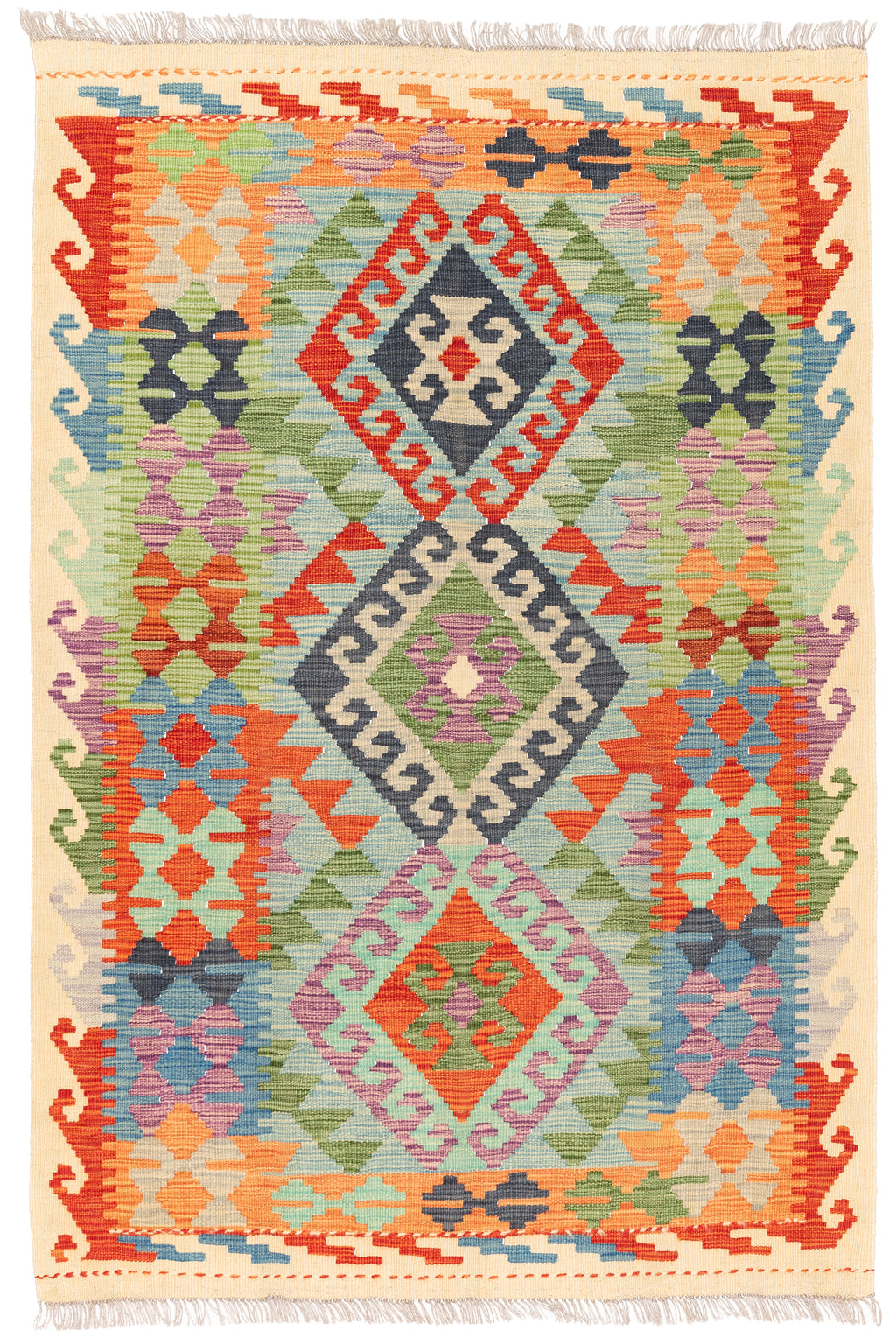 Afghanischer Kelim – 156 × 104 cm – handgewebt aus Schurwolle