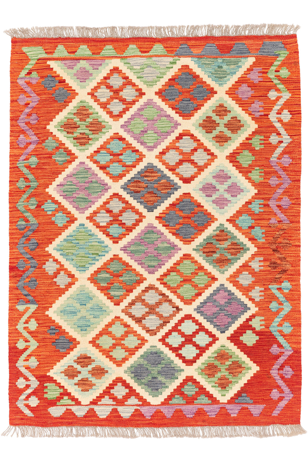 Afghanischer Kelim – 147 × 109 cm – handgewebt aus Schurwolle