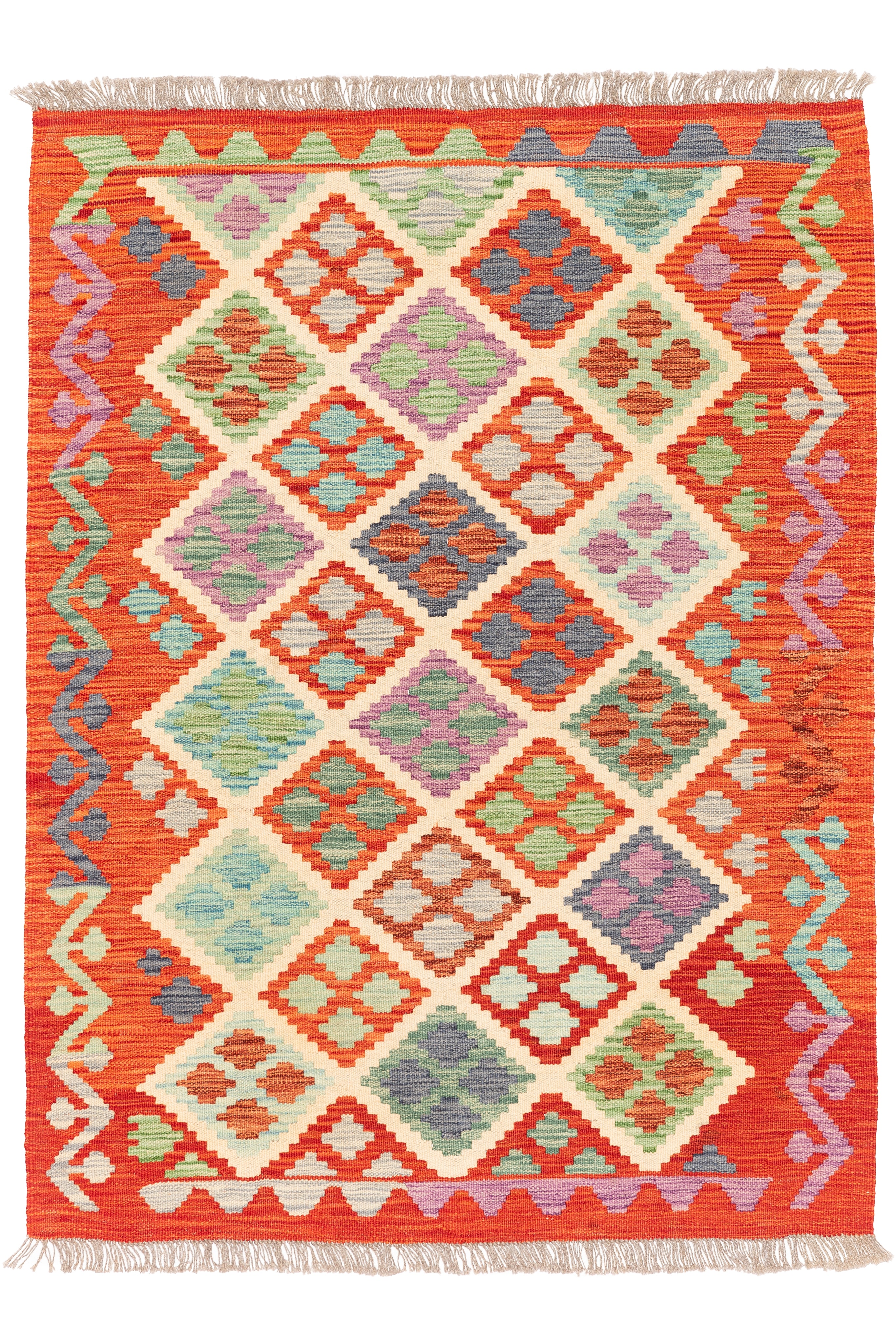 Afghanischer Kelim – 147 × 109 cm – handgewebt aus Schurwolle