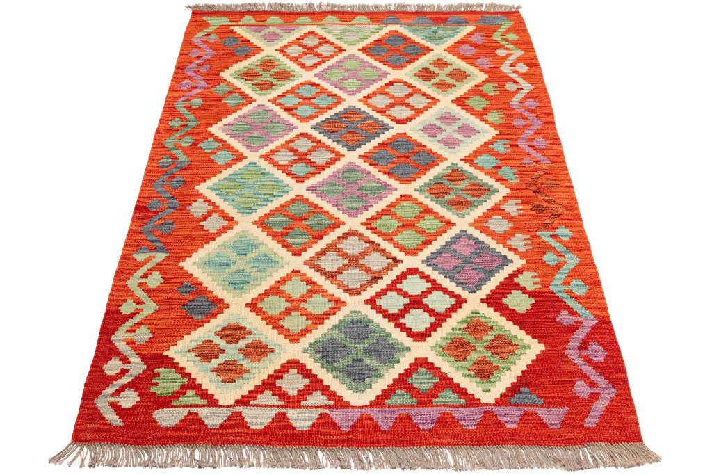 Afghanischer Kelim – 147 × 109 cm – handgewebt aus Schurwolle