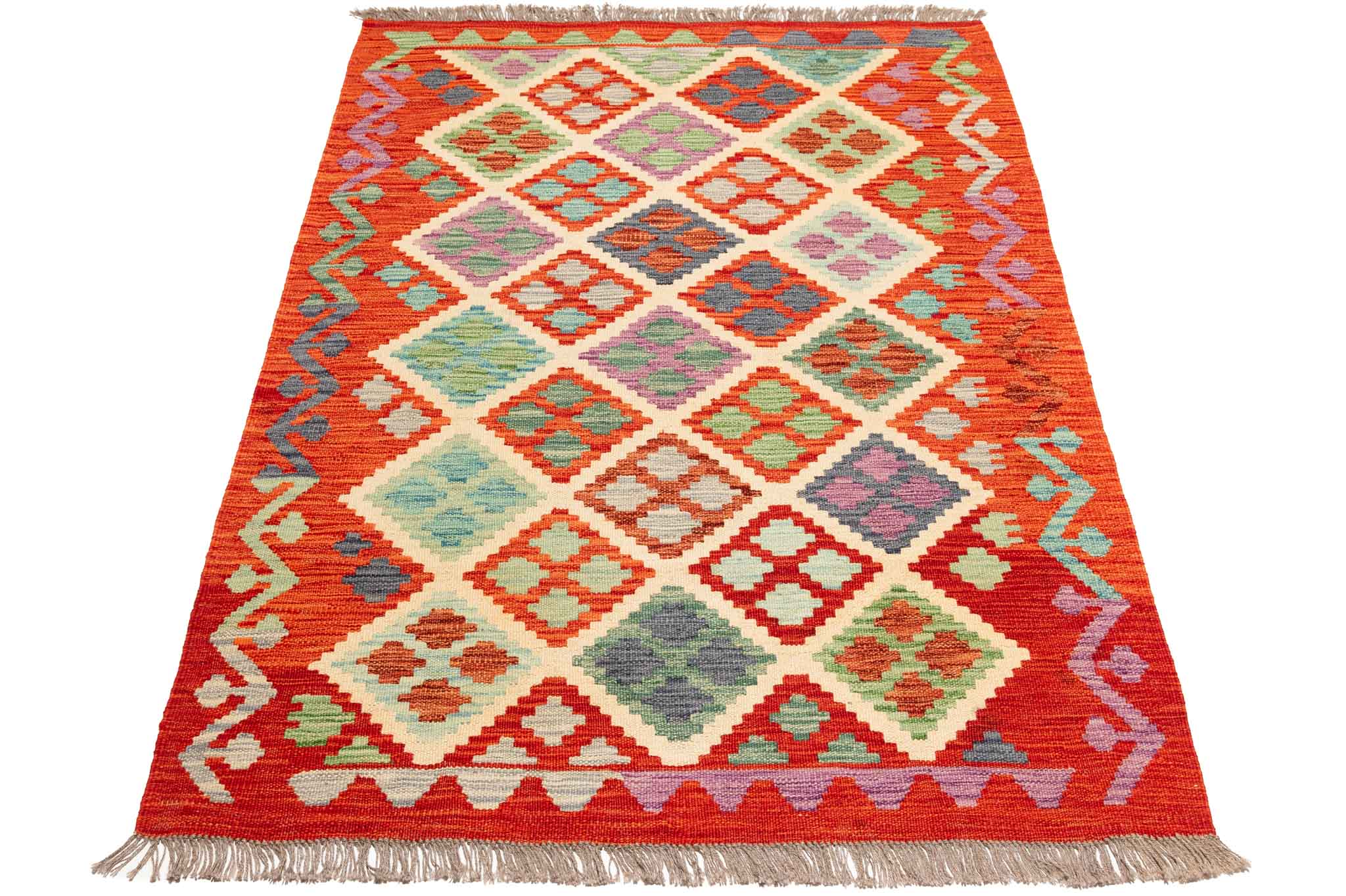 Afghanischer Kelim – 147 × 109 cm – handgewebt aus Schurwolle