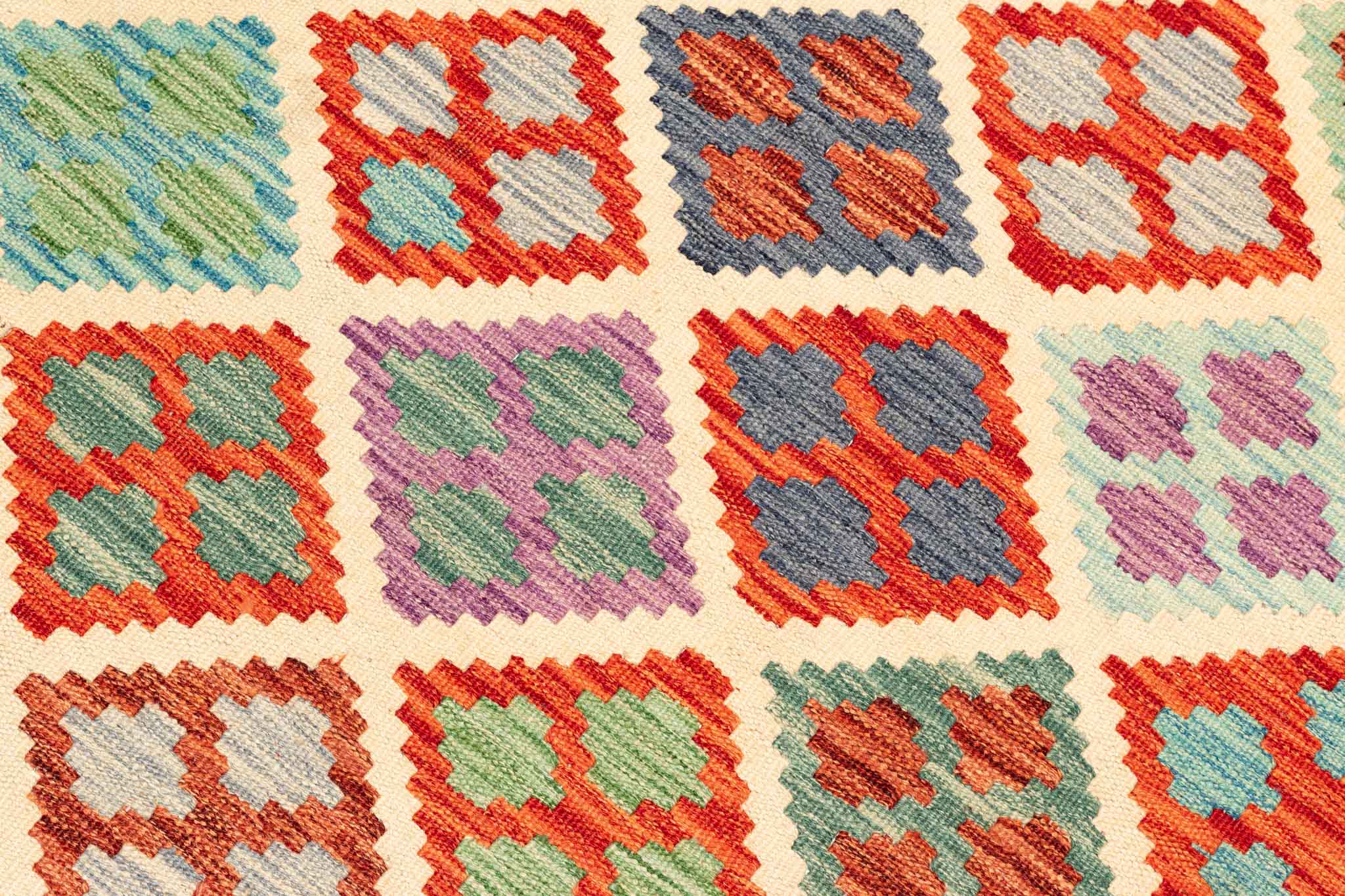 Afghanischer Kelim – 147 × 109 cm – handgewebt aus Schurwolle