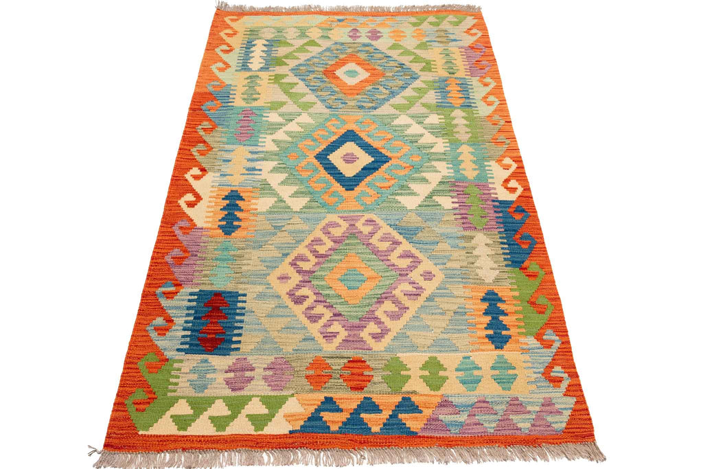 Afghanischer Kelim – 160 × 99 cm – handgewebt aus Schurwolle