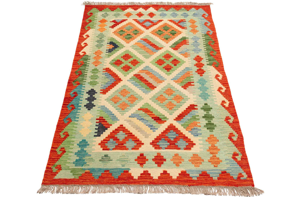 Afghanischer Kelim – 150 × 99 cm – handgewebt aus Schurwolle