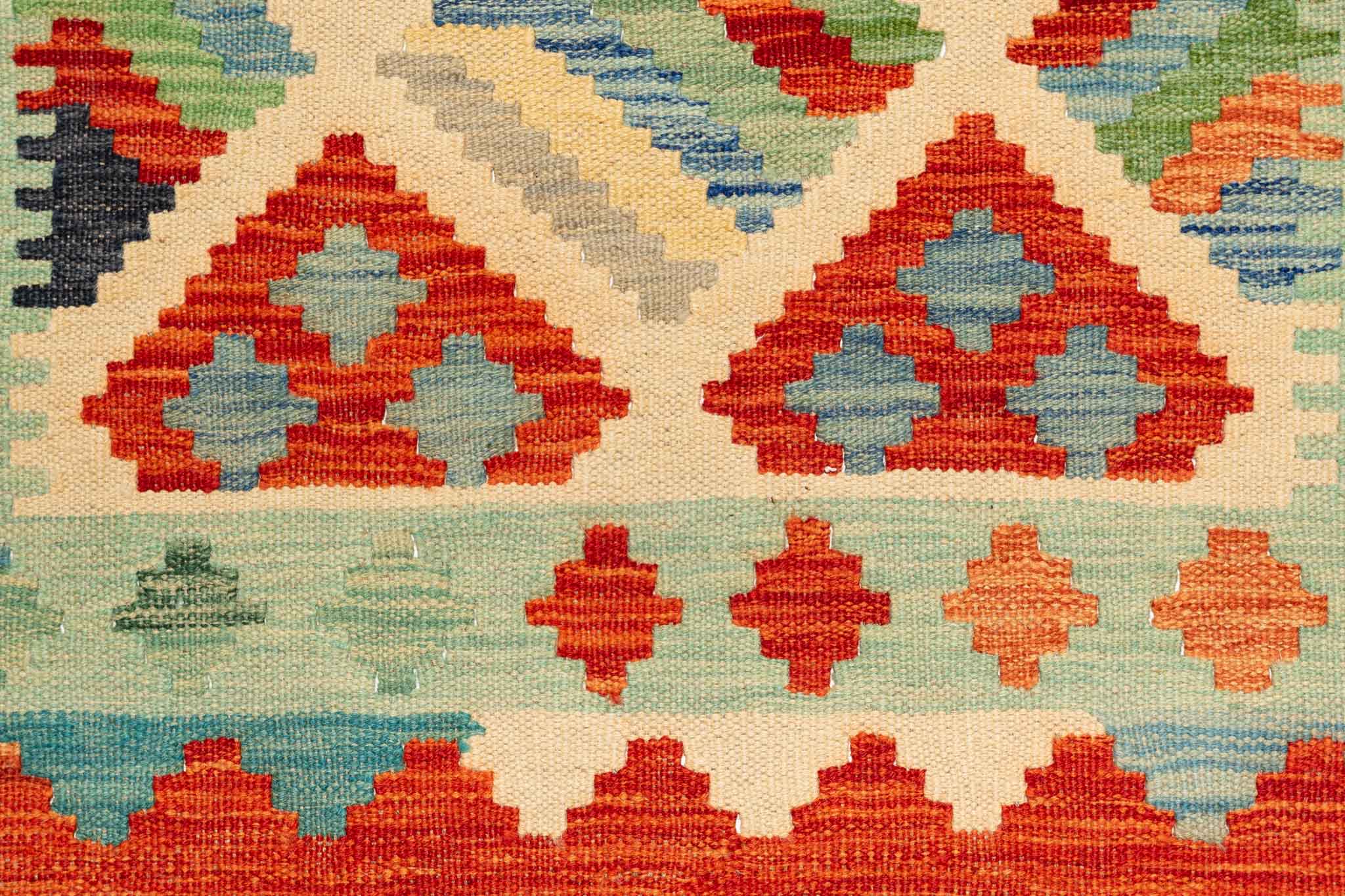 Afghanischer Kelim – 150 × 99 cm – handgewebt aus Schurwolle