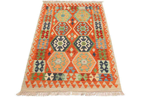 Afghanischer Kelim – 150 × 100 cm – handgewebt aus Schurwolle